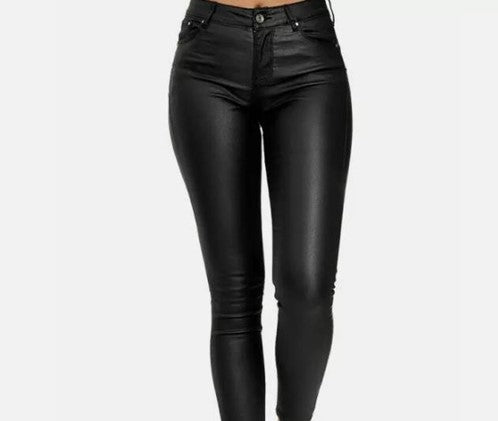 Black Skinny Leather Pants
