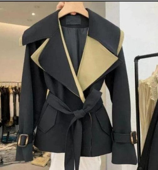 Black and Beige Jacket