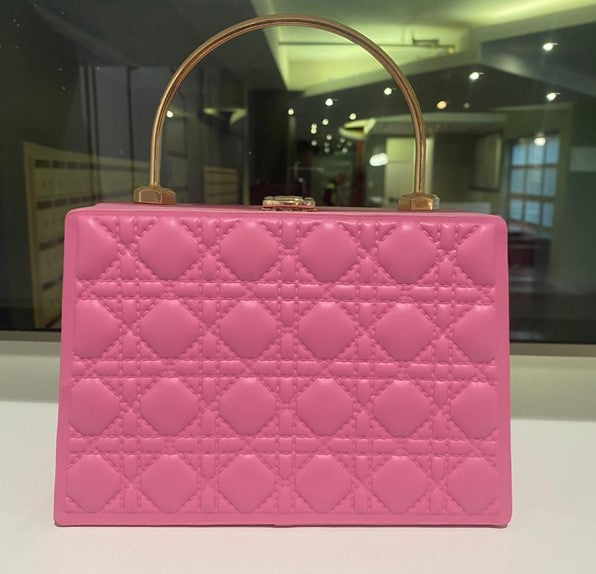 Diamond Pink Clutch Bag