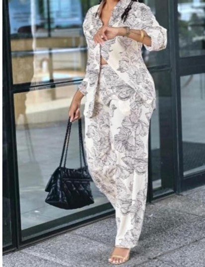 Printed Suit Set